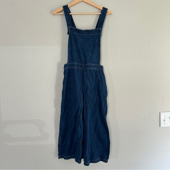 GAP Dark Blue Denim Jumpsuit Overalls Casual Classic Small - Picture 1 of 8
